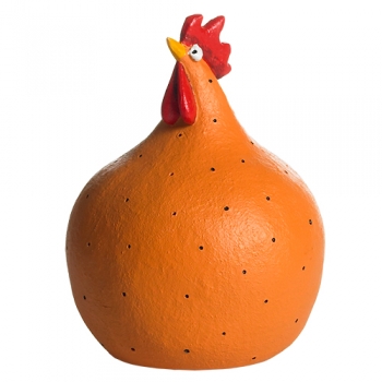Höna (Huhn/Henne) - orange, groß