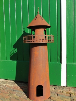 Leuchtturm groß -Metall, edelrost